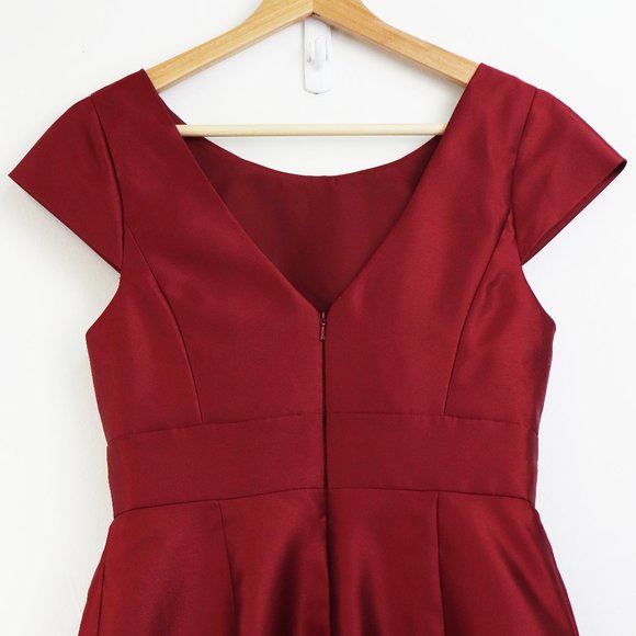 NWT Alfred Sung Cap Sleeve Pleated Skirt Dress 8 - Picture 8 of 9